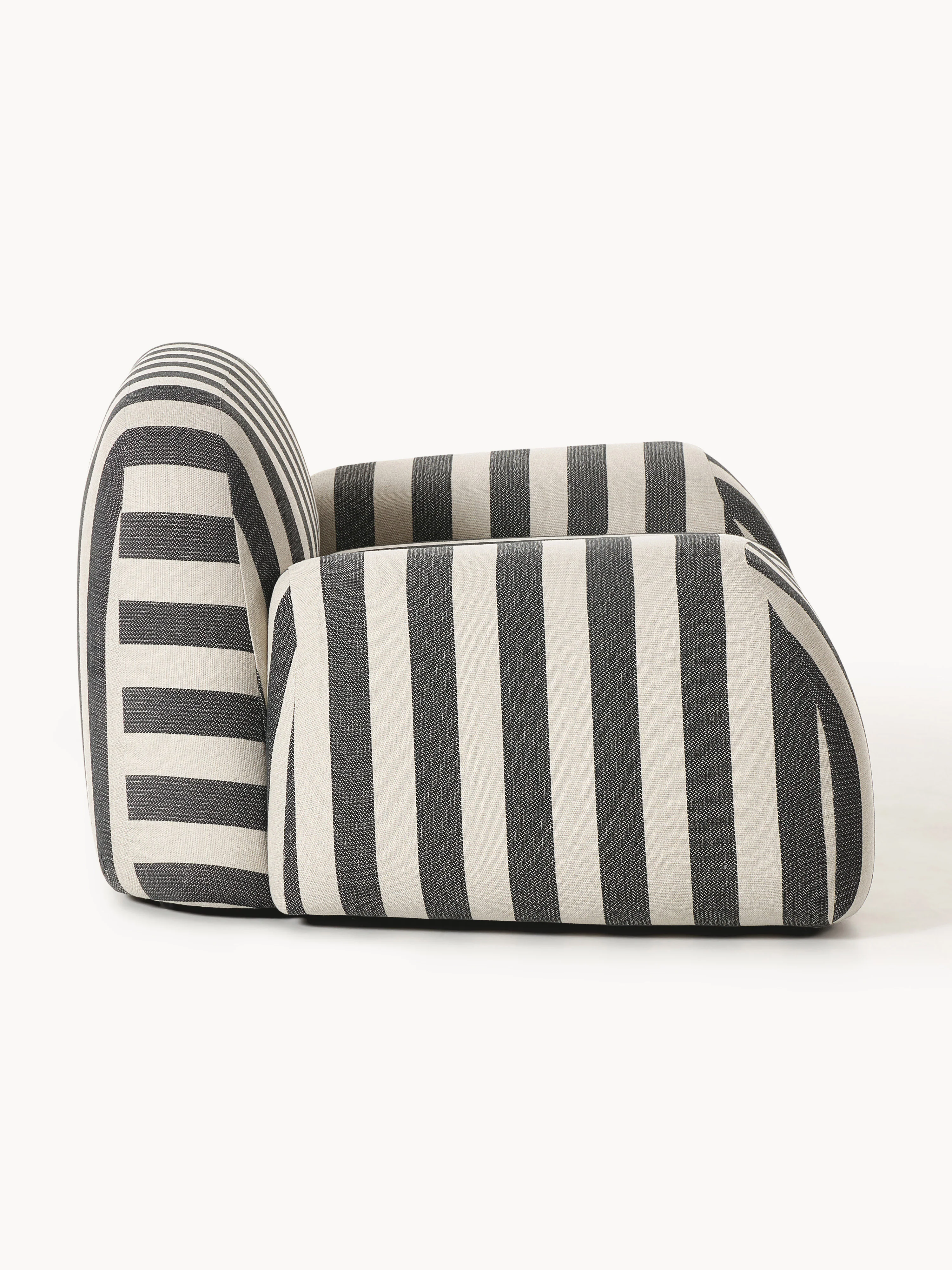 Gestreepte loungefauteuil Wolke