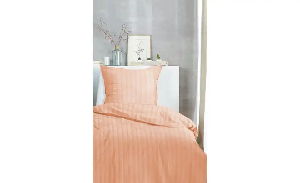 Renforcé Bettwäsche-Set Orange 220 cm 155x220 cm 155 cm
