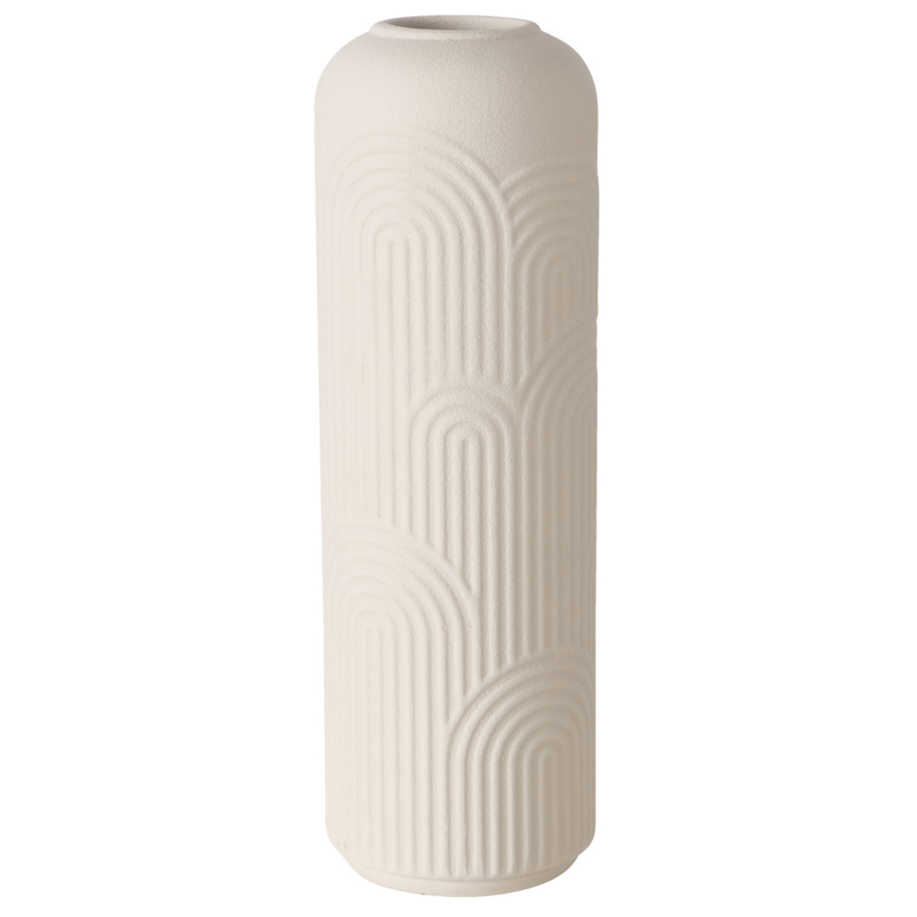 Vase - braun oder beige - sortiert - Steingut