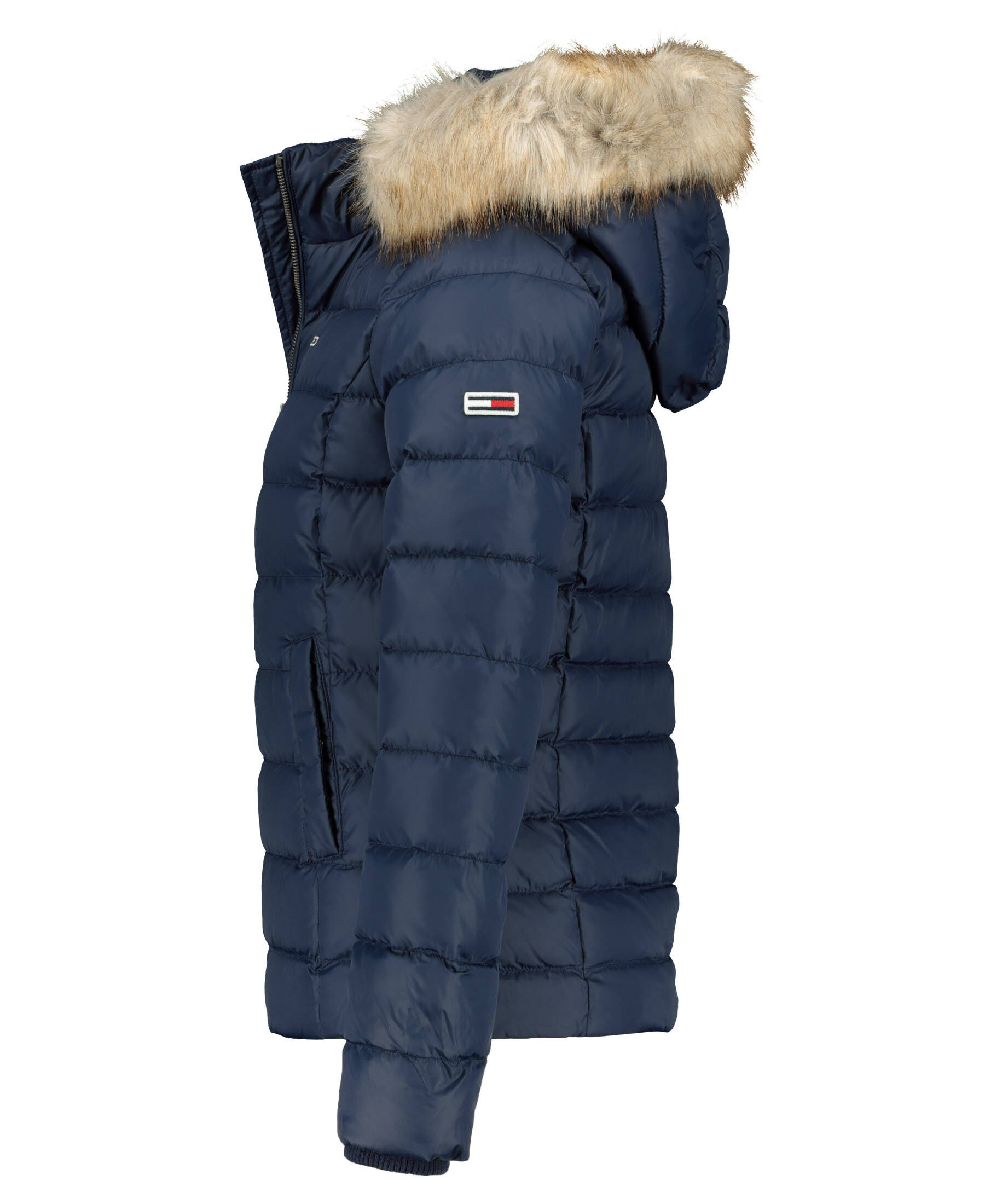 Tommy Jeans| Damen Daunenjacke mit Kapuze TJW BASIC HOODED DOWN JACKET