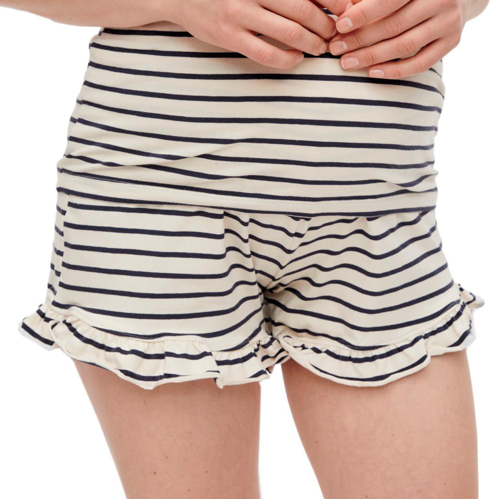 Mamalicious Short Beige/Marine Femme Mamalicious Nadine