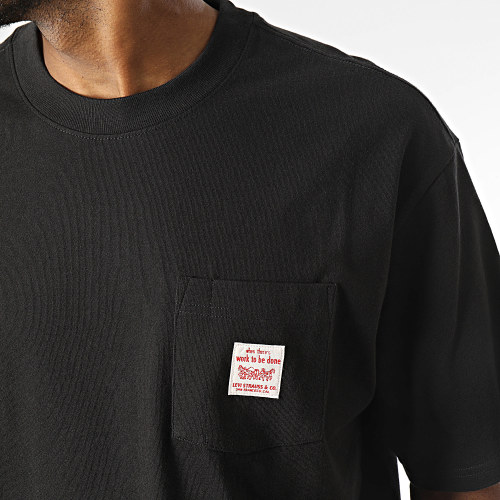 Tee Shirt Poche A5850 Noir