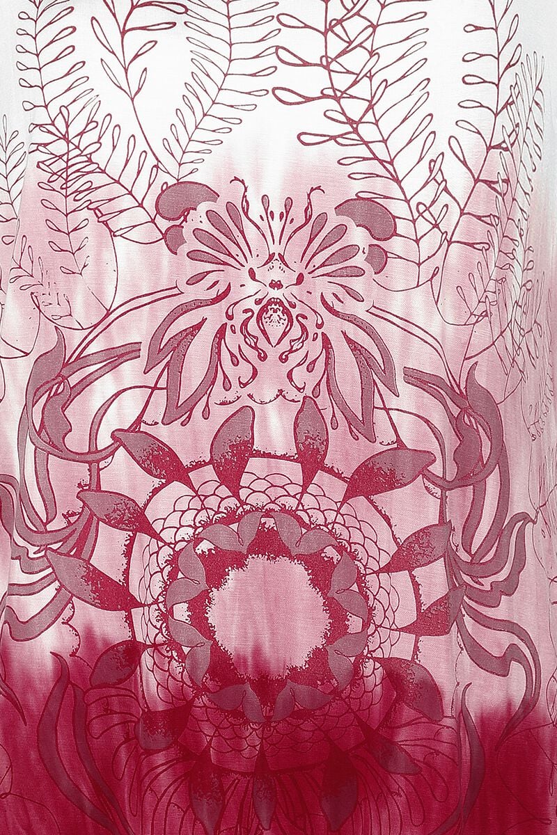 T-shirt dégradé de couleur et imrpimé mandala | RED by EMP T-Shirt Manches courtes