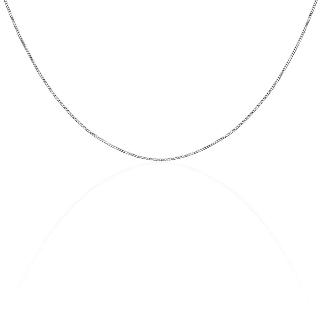 Chaîne Clementine Argent Blanc