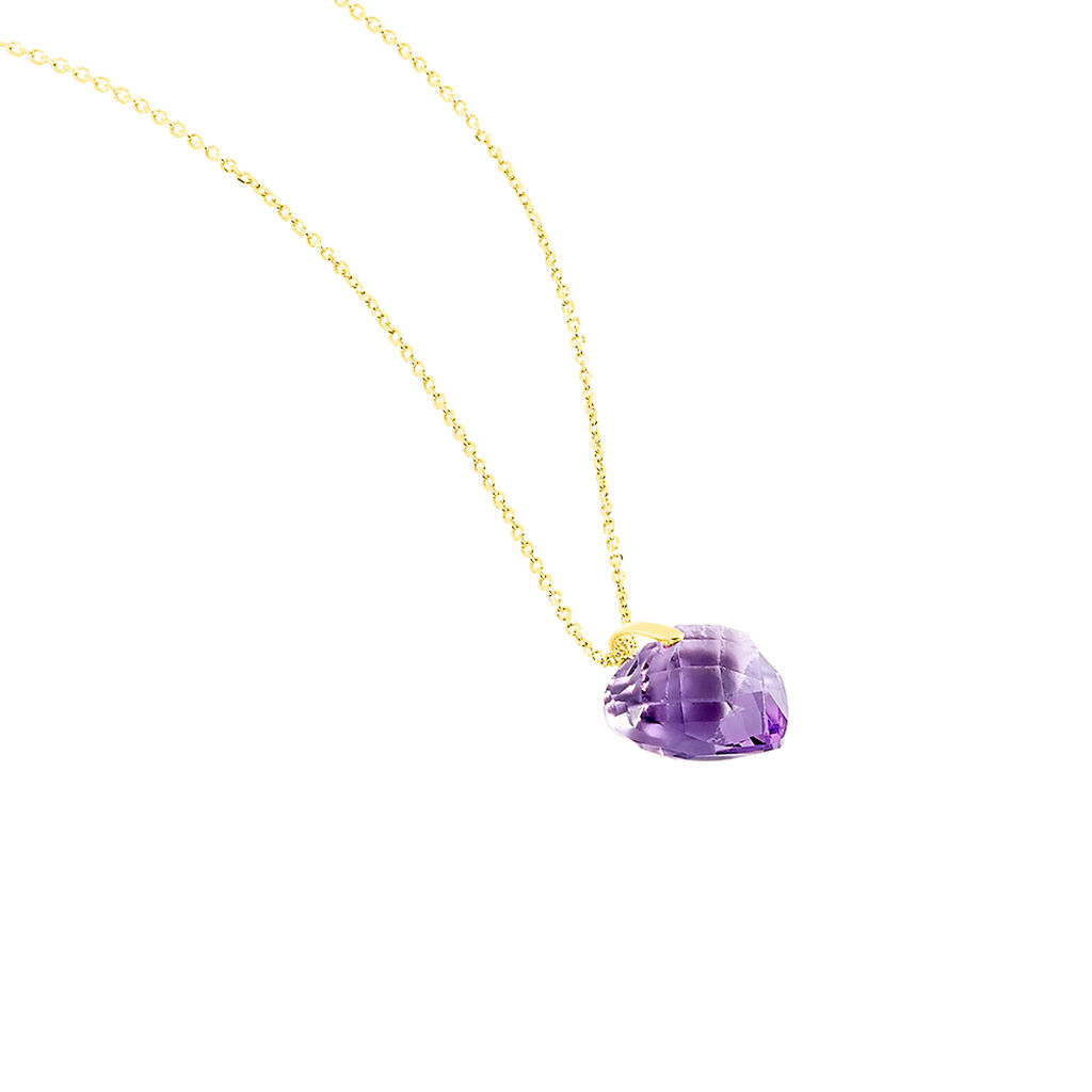 Collier Ludmille Or Jaune Amethyste