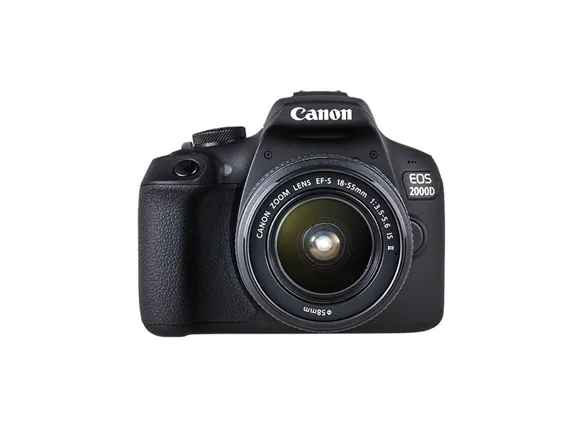 Canon EOS 2000D - Digitalkamera - SLR - 24.1 MP - APS-C - 1080p / 30 fps - 3x optisk zoom EF-S 18-55 mm IS II objektiv - Wi-Fi, NFC