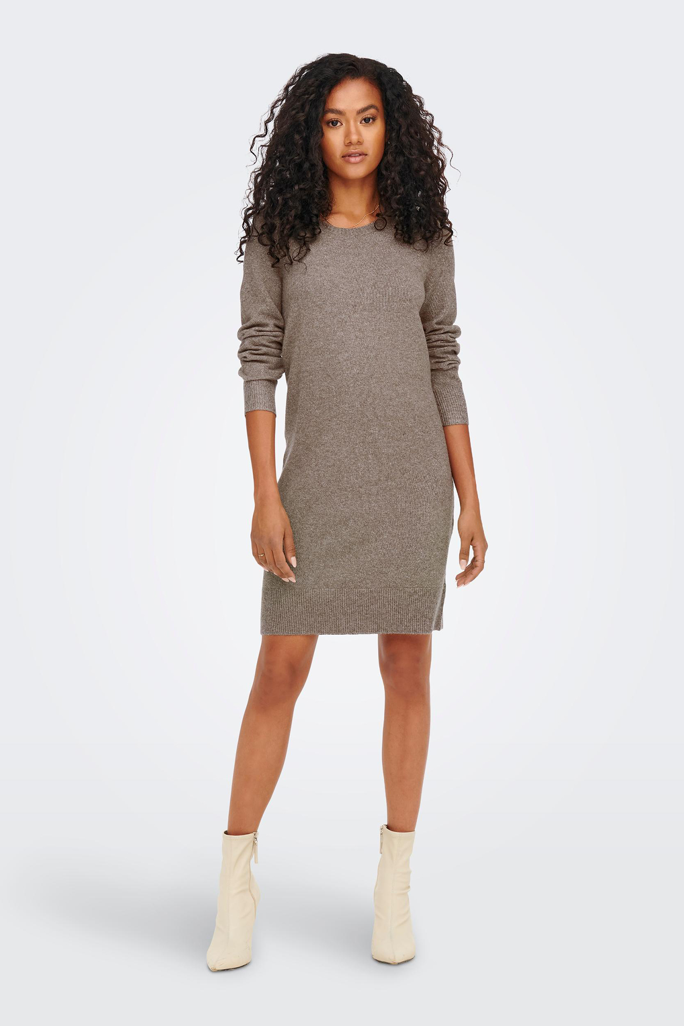 Vestido curto de tricô