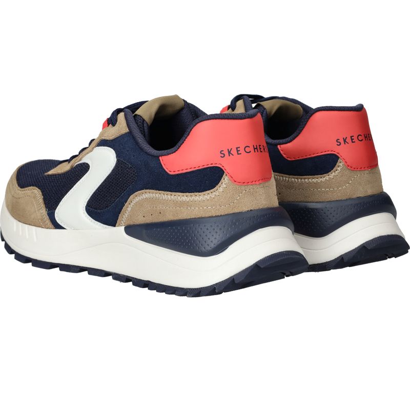 Skechers Fury Dury Lace Low Sneakers Bruin Heren