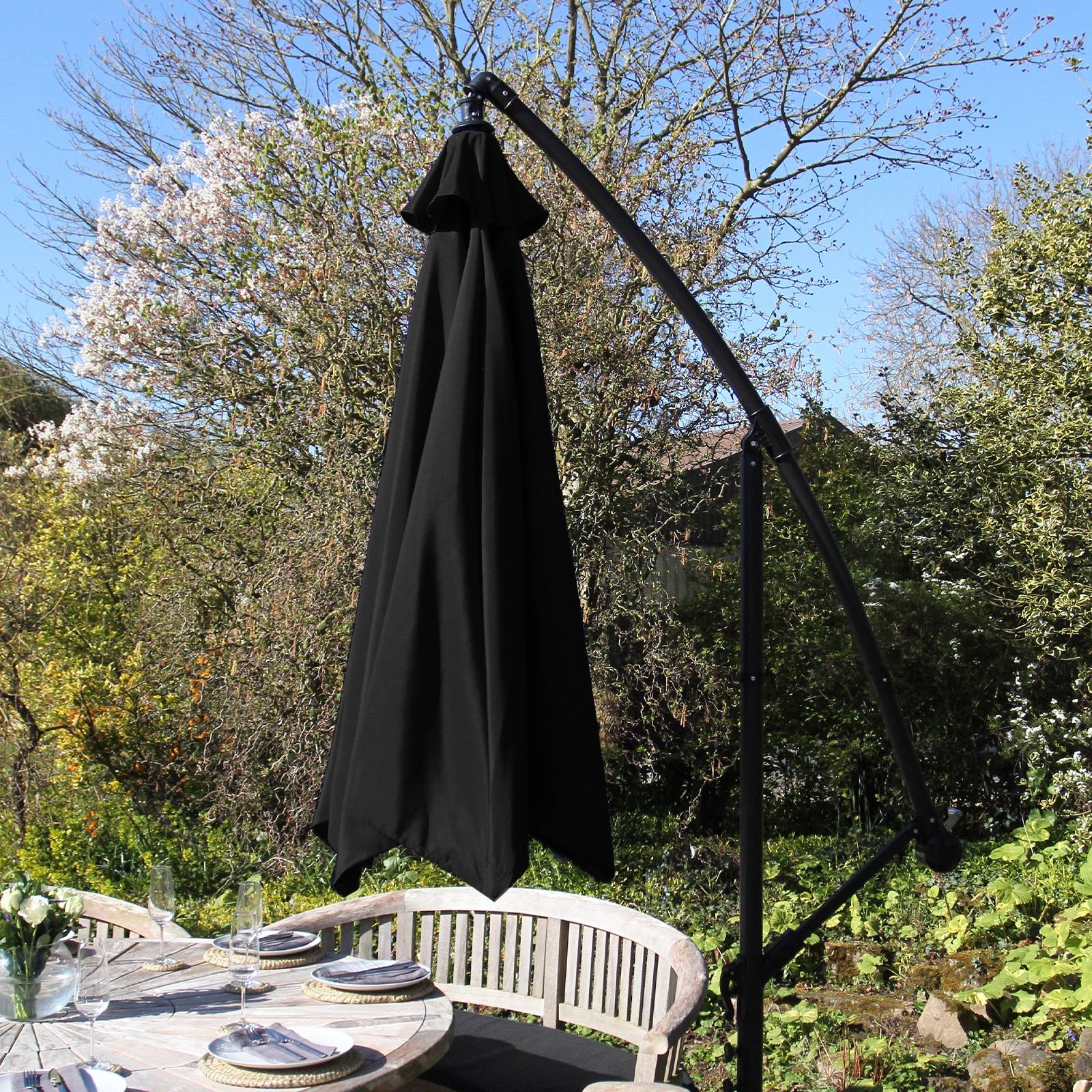 Monstershop 300 zweefparasol - Black