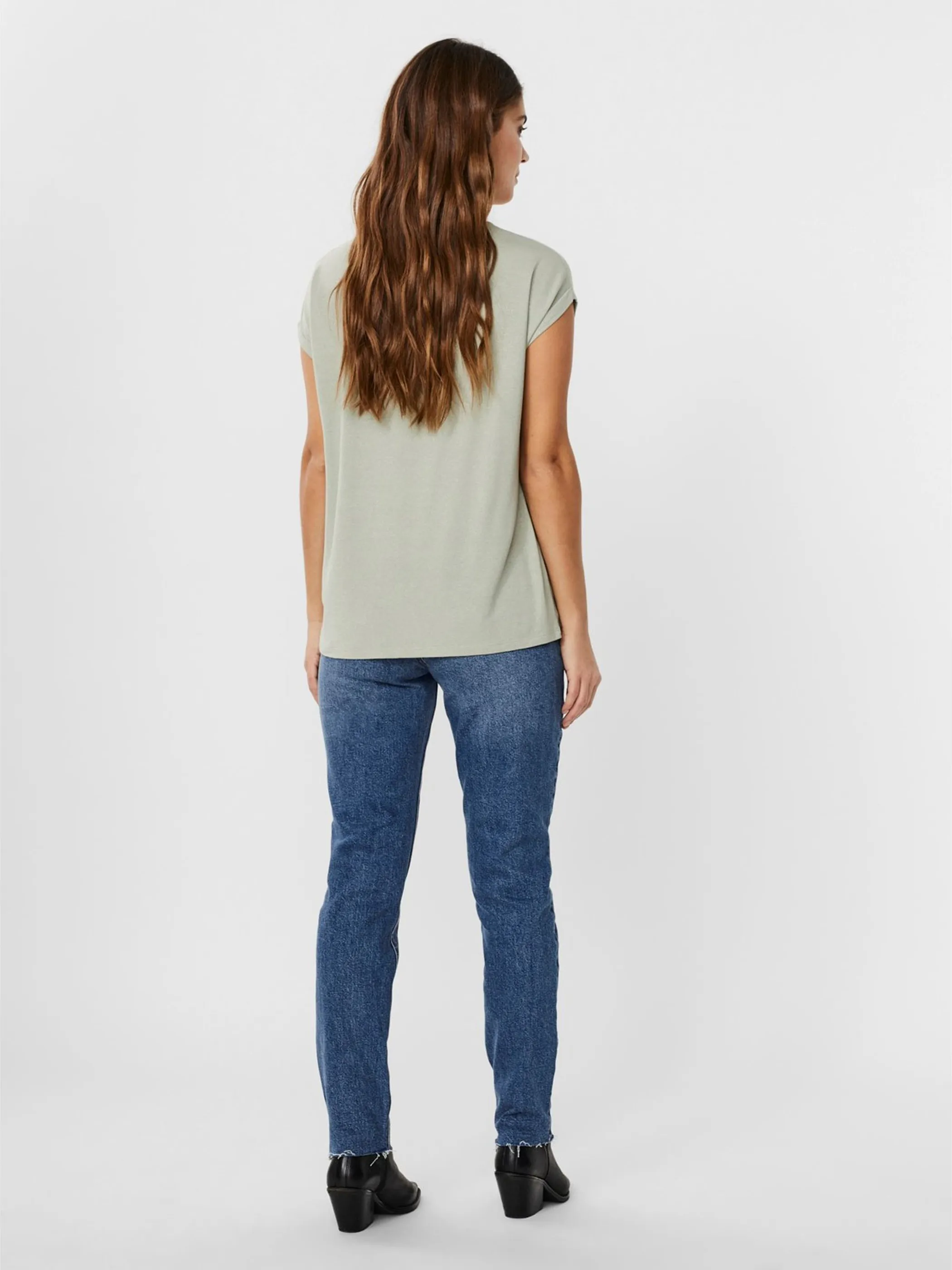 Vero ModaVMLAVA PLAIN SS TOP L Shirt