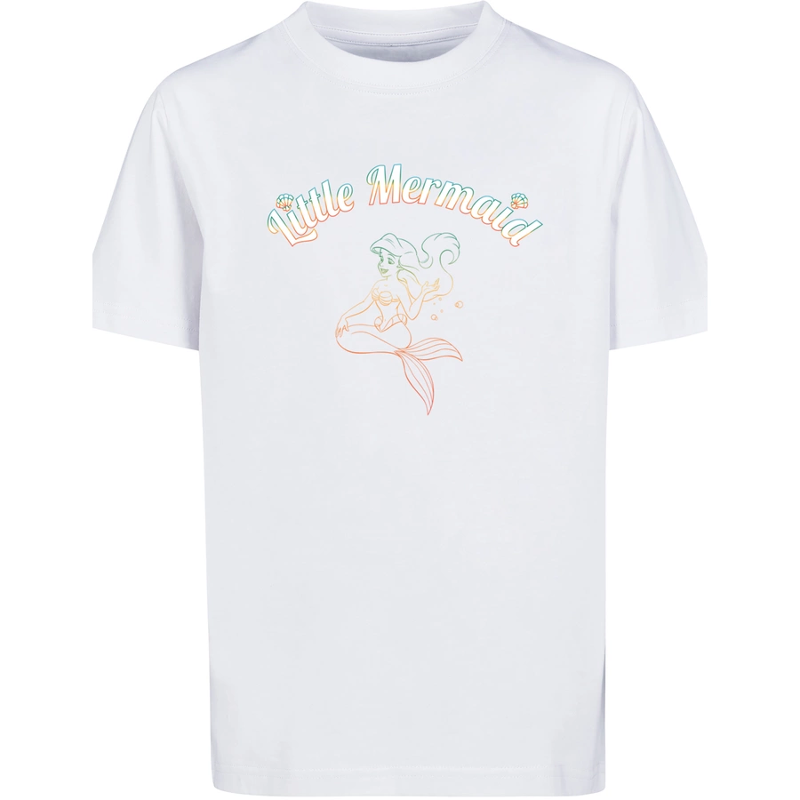 F4NT4STIC T-Shirt Arielle die Meerjungfrau Gradient weiß