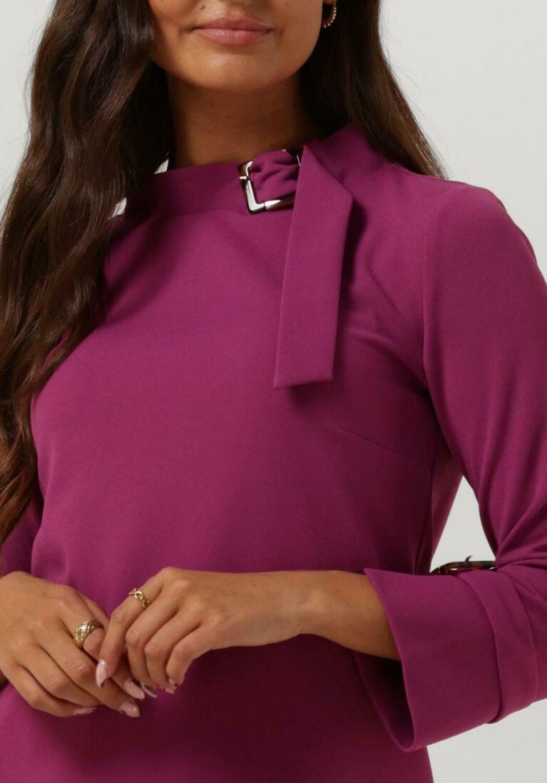 ANA ALCAZAR lila ana alcazar mini jurk dress buckle