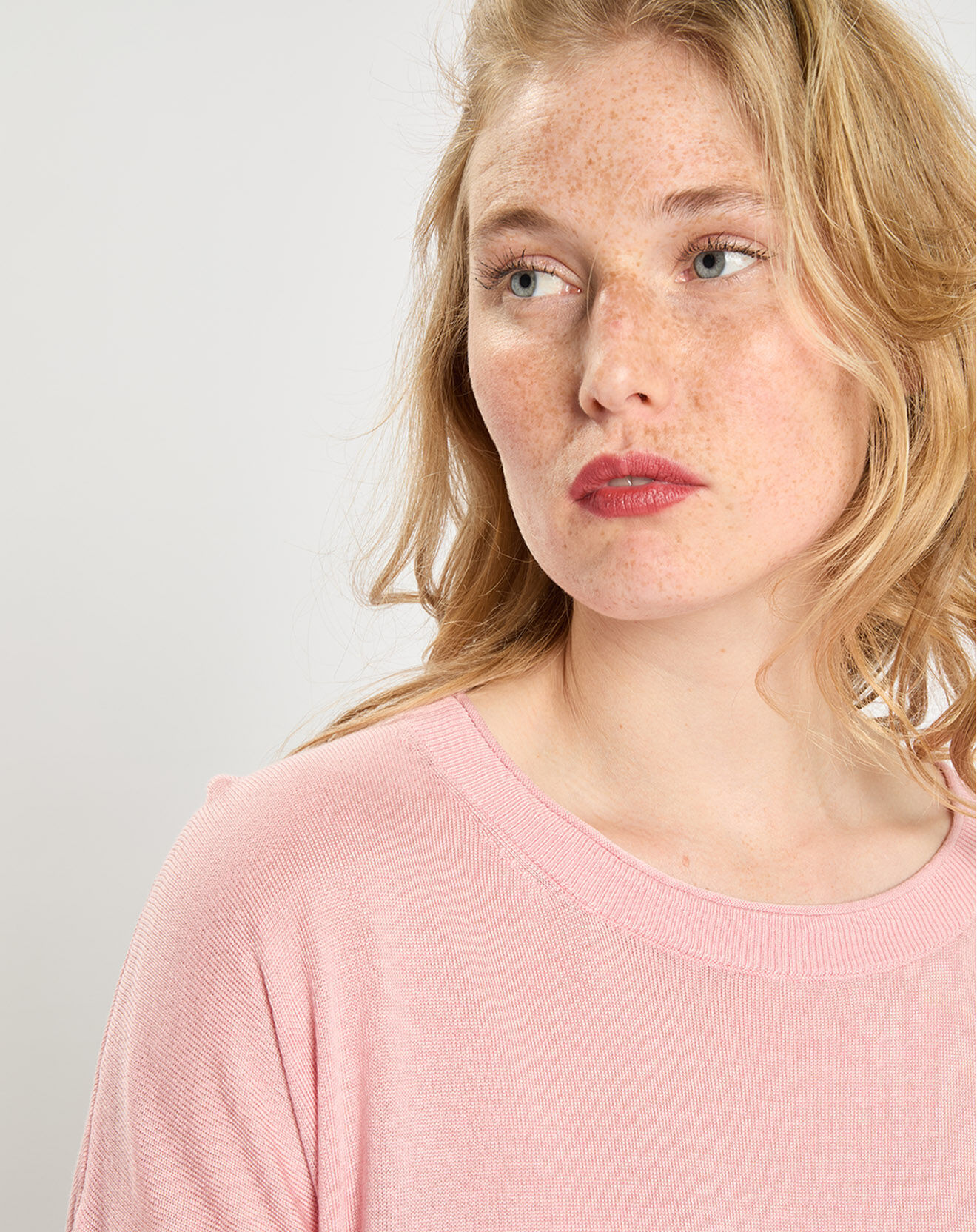 Tommy Hilfiger Pull en Laine mélangée rose clair