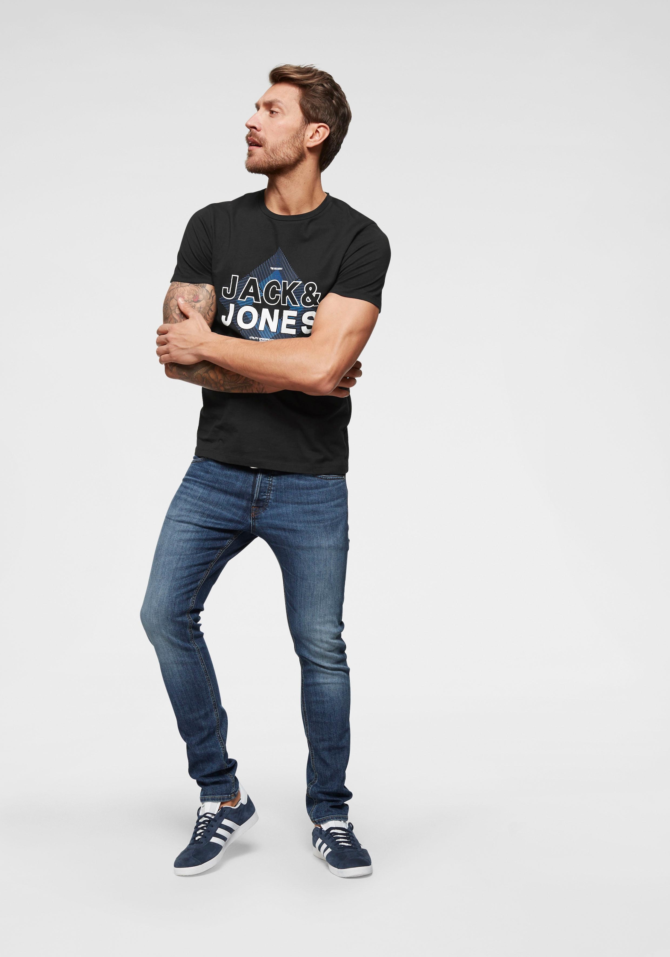 Jack & Jones Slim-fit-Jeans »JJIGLENN  Slim-Fit mit Stretch und praktischer 5-Pocket-Form« Baumwollmischung, slim fit
