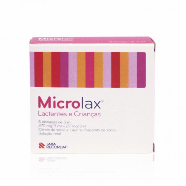 Microlax Lactentes e Crianças Sol. Retal 270mg/3ml 27mg/3ml 6 Unidades