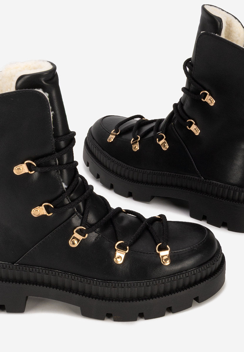 Bottines doublées femme noires Solira