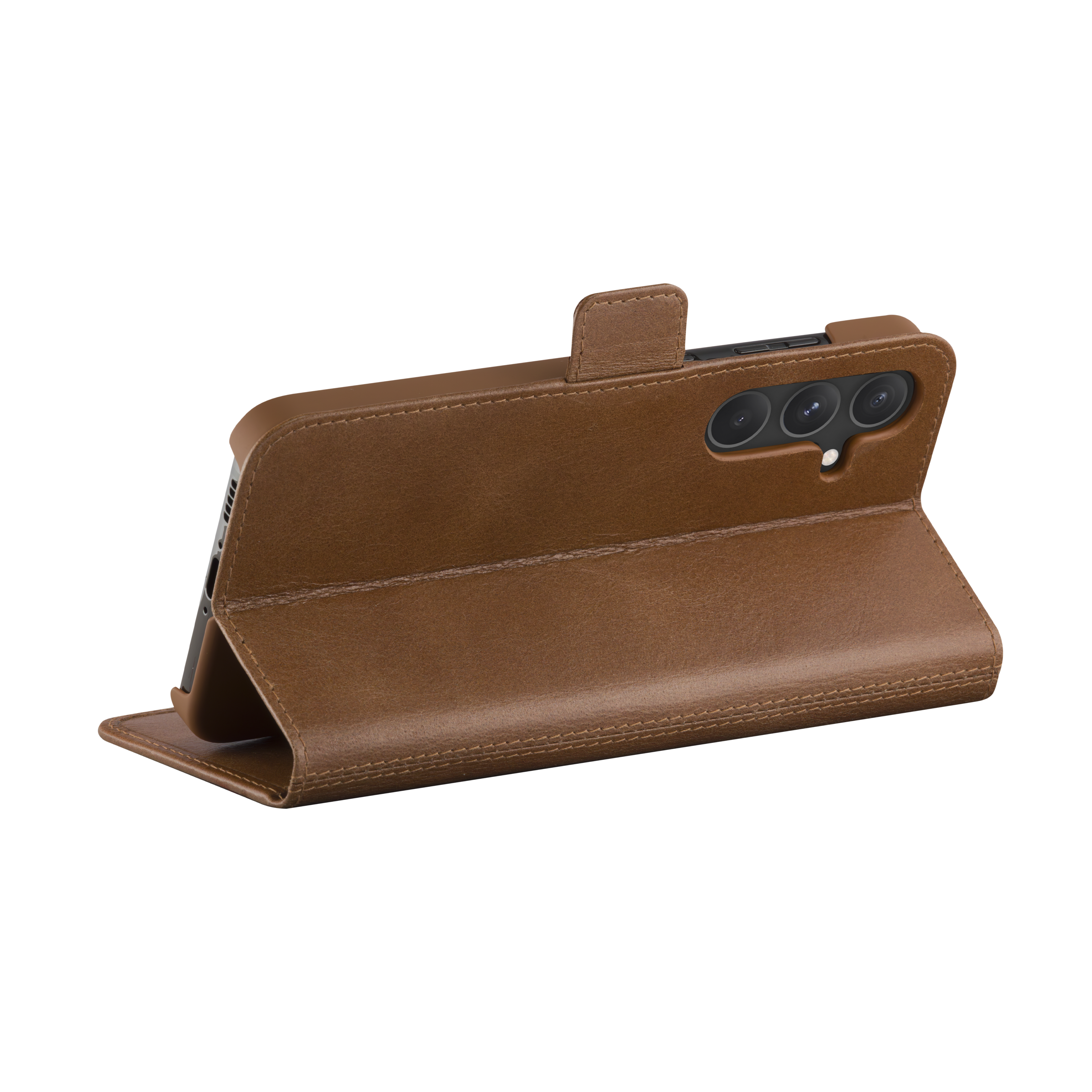 Samsung Galaxy S24  Plus Echtleder Tasche mit RFID Schutz Copenhagen (COSPGT006034) - Tan