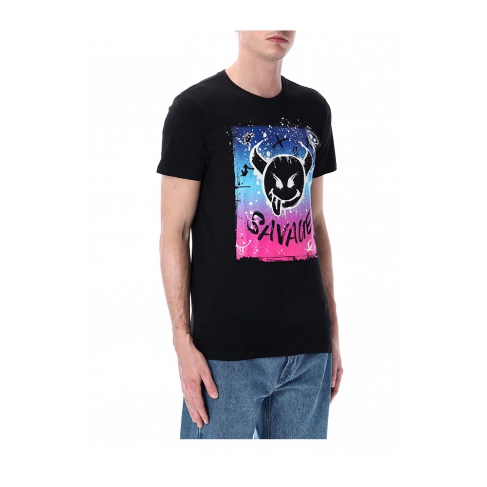Fabio Quartararo - T-shirt Le Mans FQ20 Noir / Turquoise / Rose