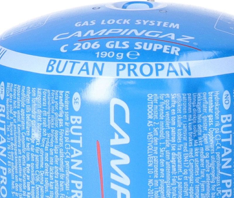 Campingaz Butaangaspatroon Blauw - 190 Gram - Voor Kookpit/Kookstel