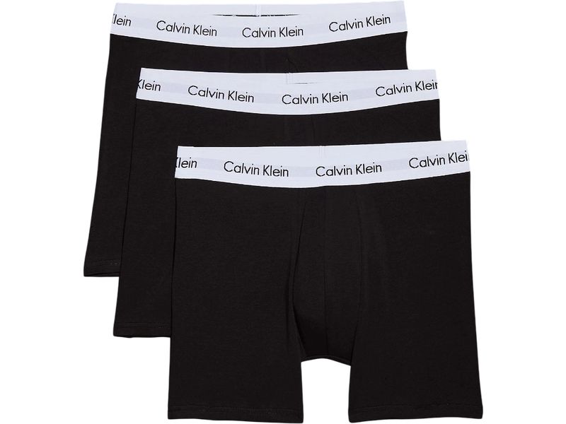 Calvin Klein Wäsche Unterhosen Boxer Brief 3Pk Schwarz, XL Herren-Unterwäsche