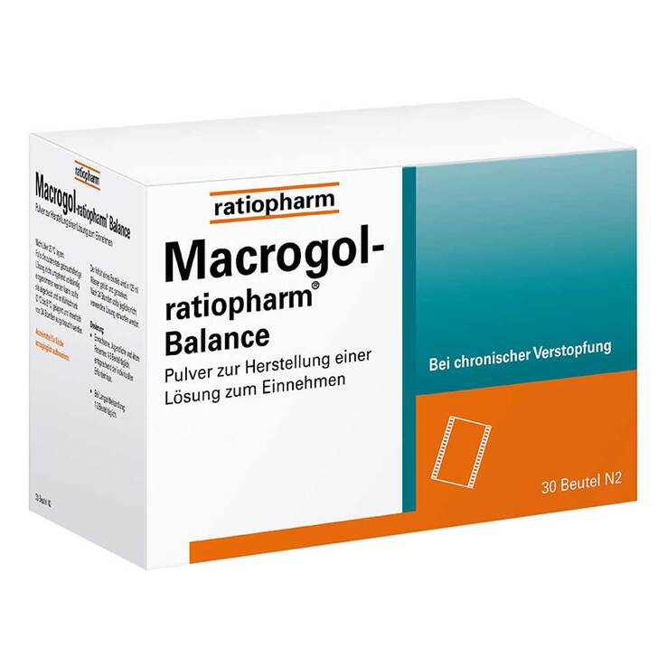 Macrogol ratiopharm Balance Pulver zur H.e.Lösung zum Einnehmen, 30 St
