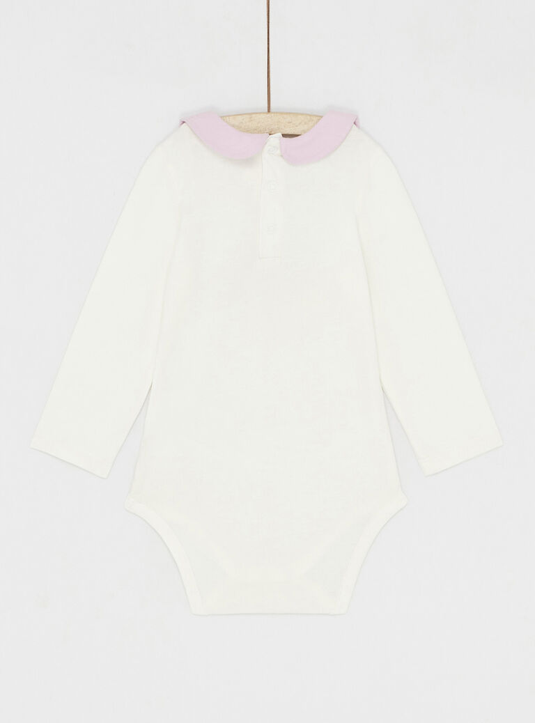 Body manches longues uni ecru pour bébé fille