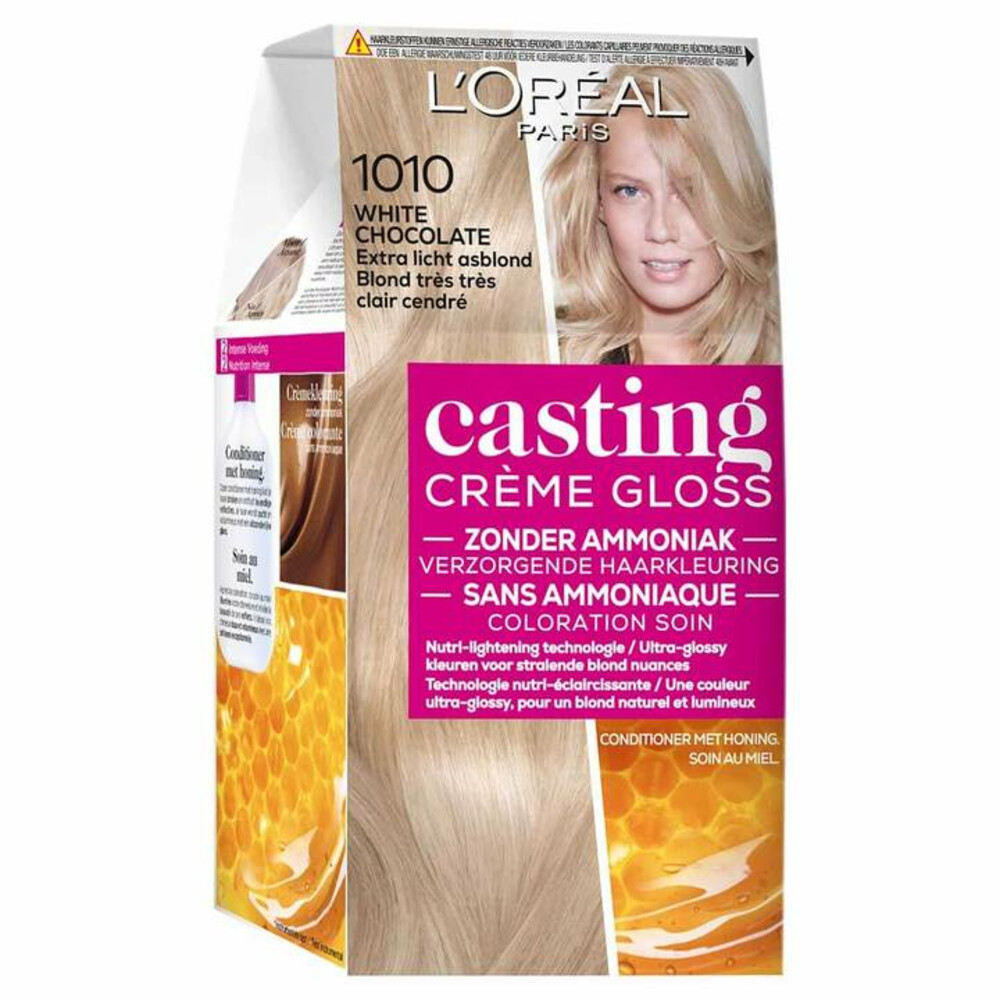 L'Oréal Casting Crème Gloss Semi-Permanente Haarkleuring 1010 White Chocolate - Extra Licht Asblond