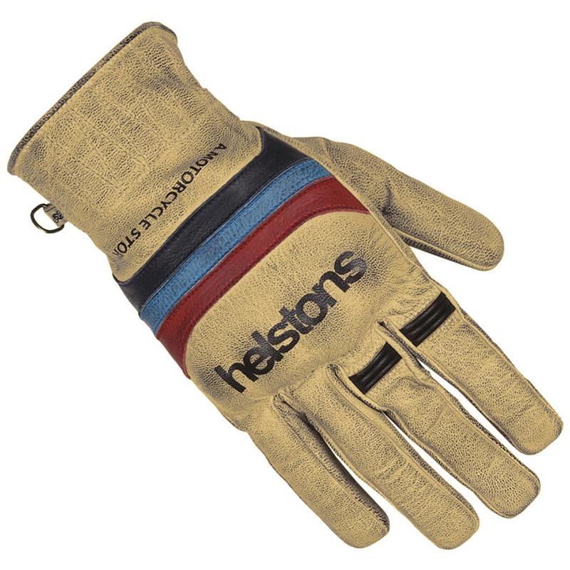 Helstons - Gants Bora Beige / Bleu / Rouge