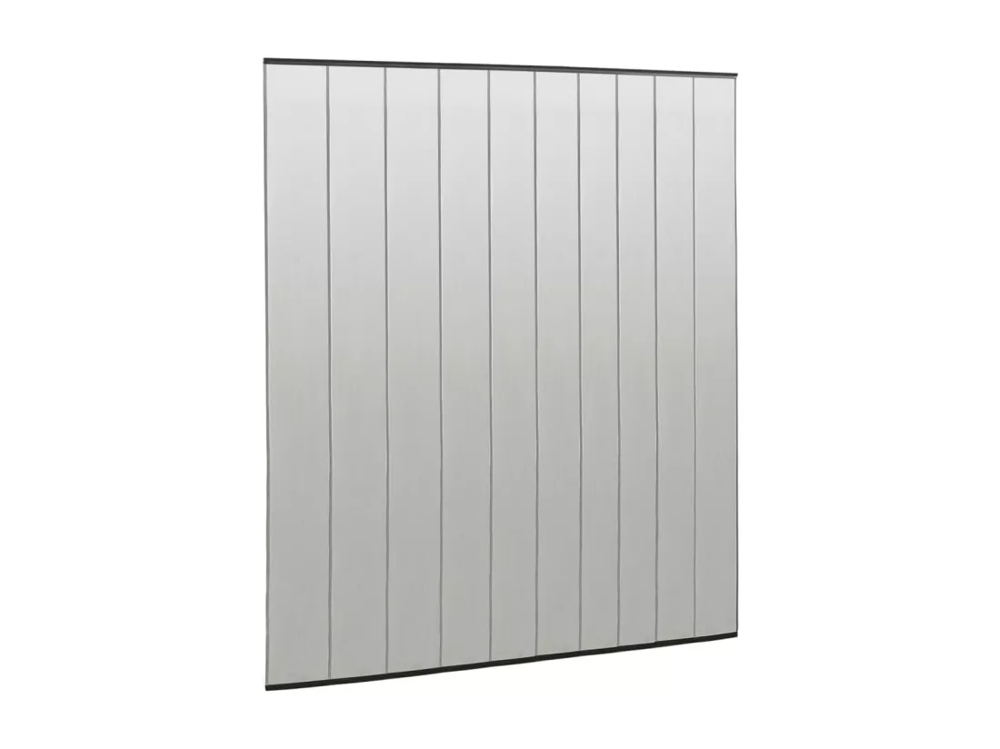 Moustiquaire de porte rideau en maille 10 pcs Noir 240x240 cm