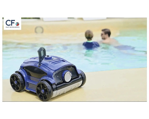 Planet Pool robotstofzuiger, blauw, inclusief oplaadkabel