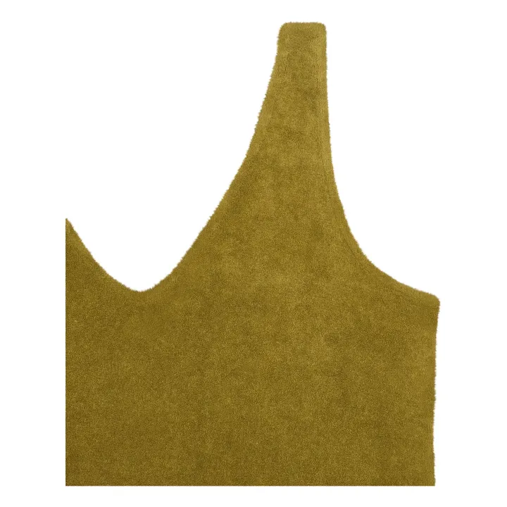 SMALLABLE BASICS Débardeur Femme éponge | Vert olive