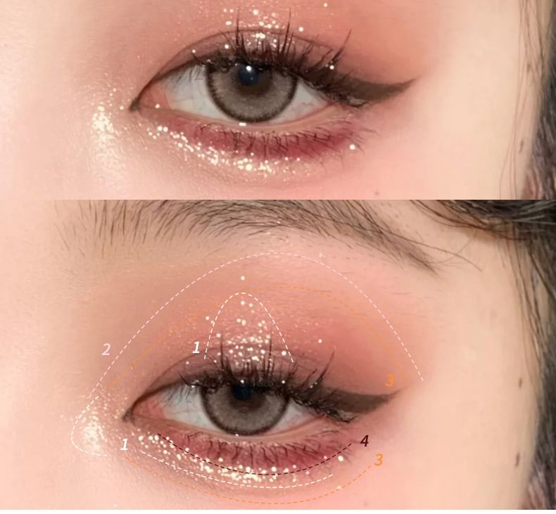 xixi - Oogschaduw- en blushpalet - 3 kleuren