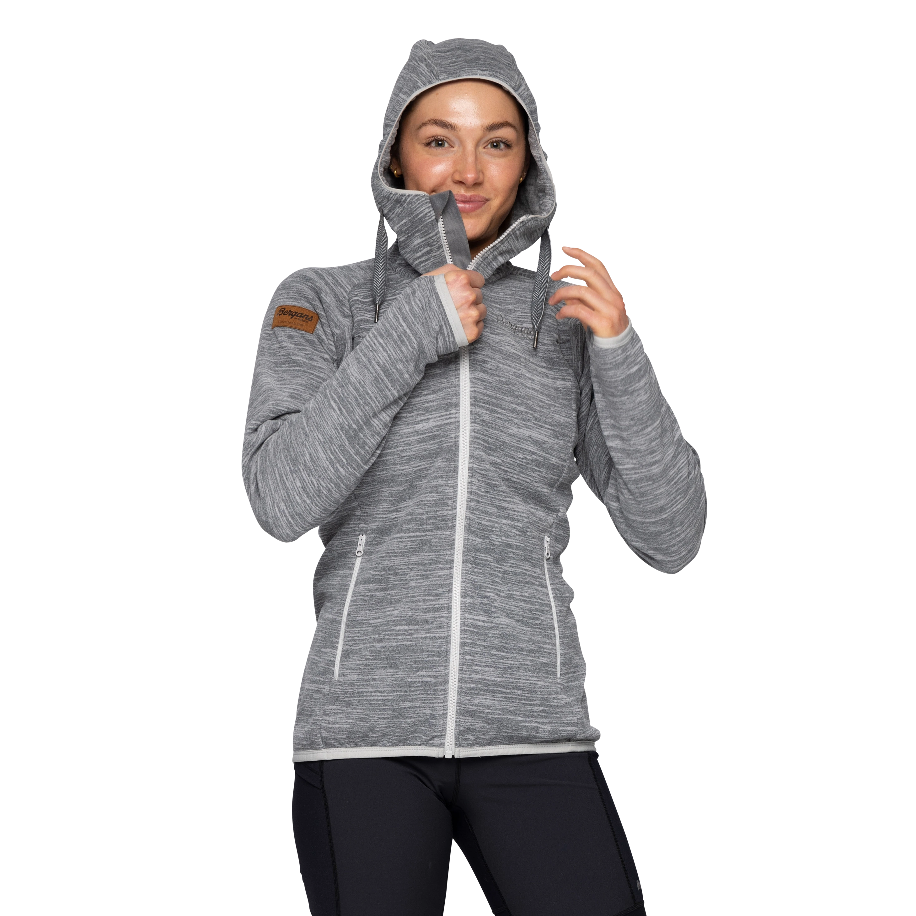 Hareid Fleece W Jacket Aluminium