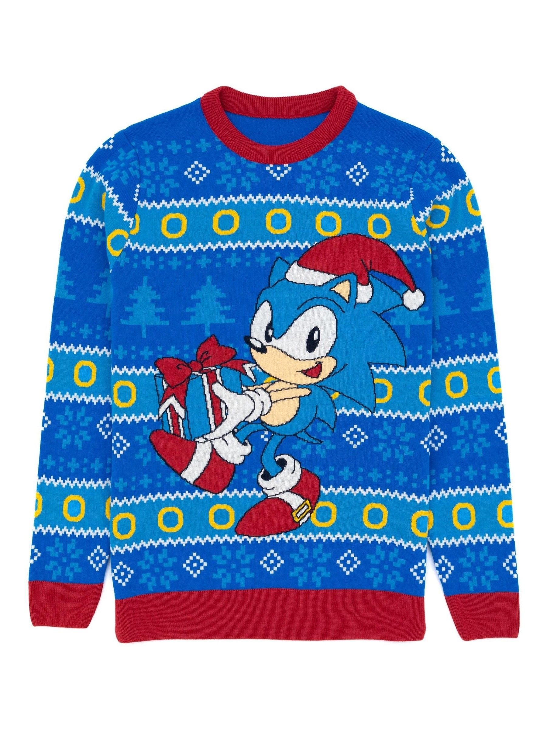 Blauw Sonic - Vanilla Underground - Kersttrui voor heren