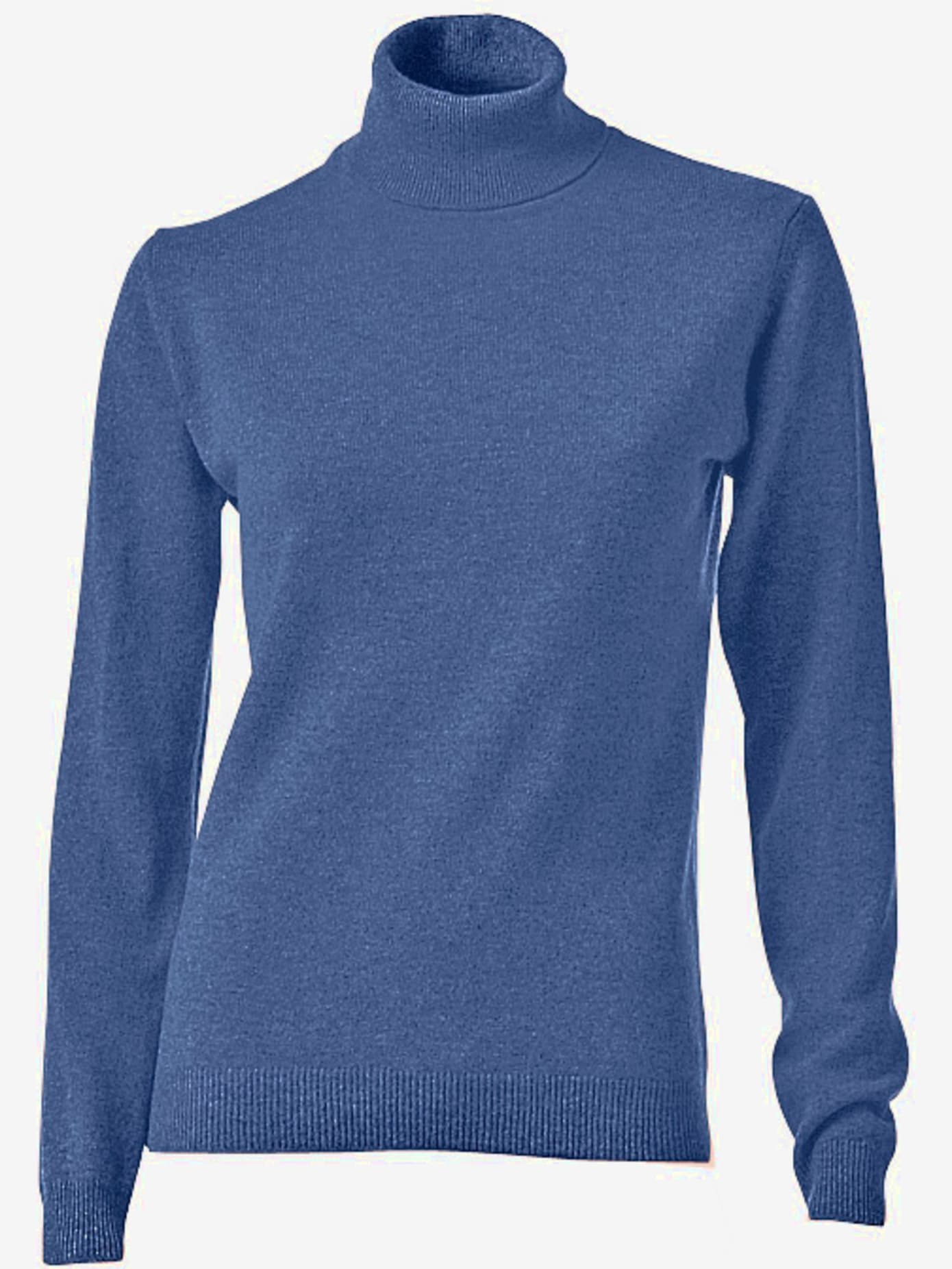 Pull à col roulé superbe basique en pur cachemire