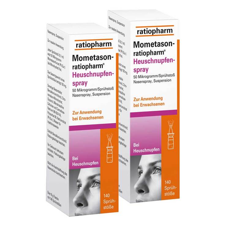 Mometason ratiopharm Heuschnupfenspray, 2x18 g