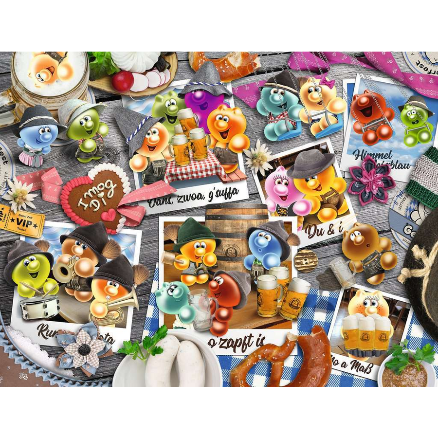 Ravensburger Gelini auf dem Oktoberfest bunt