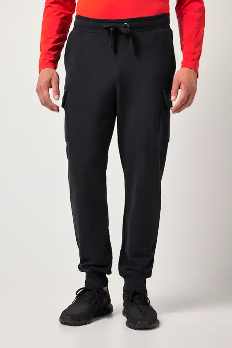 JAY-PI Sweat-Cargohose, Fitness, Modern Fit, bis 7 XL, schwarz | Ulla Popken