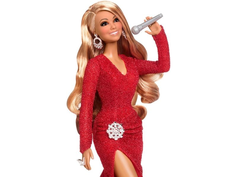 Barbie Puppe Barbie Signature Mariah Carey Holiday Celebrat Sammelpuppe mit glänzender Robe