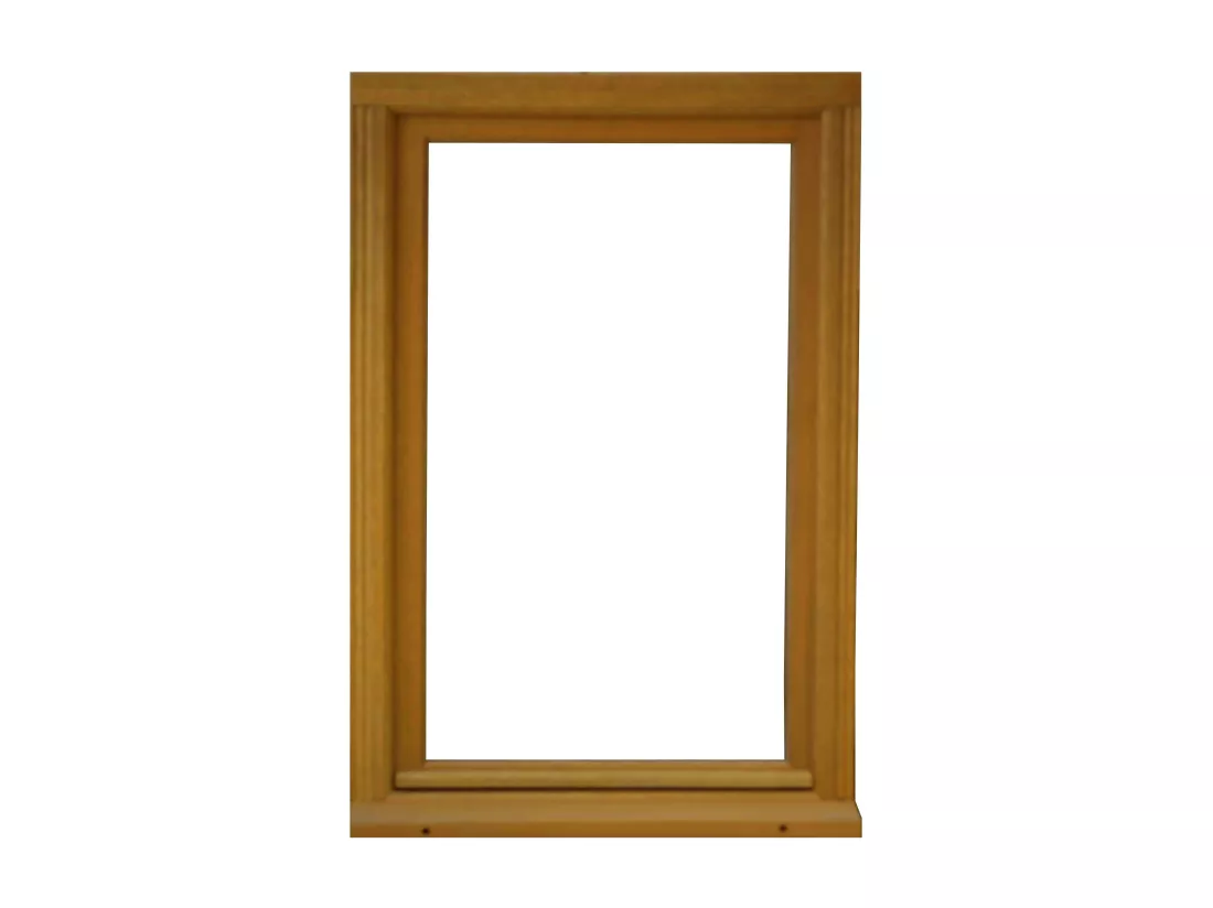 Fenêtre Bois 1 Vantail H75 X L50 Tirant Droite Côtes Tableau + Poignée (ref 010220f9) Gd Menuiseries