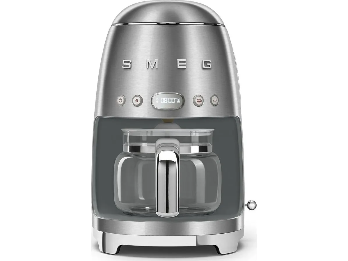 Smeg 50's Style DCF02SSEU - Kaffemaskine - 10 kopper - børstet stål