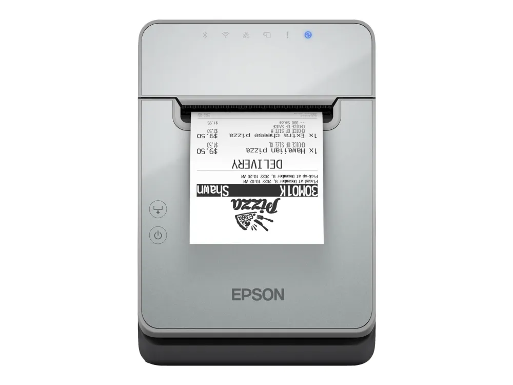 Epson TM L100 (111) - Kvitteringsprinter - termisk linje - Rulle (8 cm) - 203 x 203 dpi - op til 170 mm/sek. - USB 2.0, USB 2.0 vært, Gigabit LAN - sort