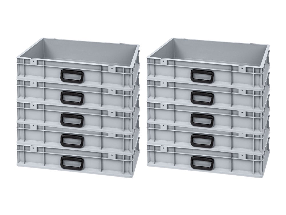 PROREGAL Eurobox Nextgen Portable Uno HxBxD 12 x 40 x 60 cm 23 Liter Euro Container Transportbox Stapelcontainer