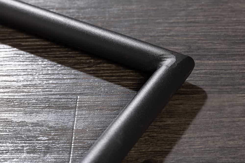 Moderner Freischwinger Stuhl COMFORT grau Samt mit Komfortgriff