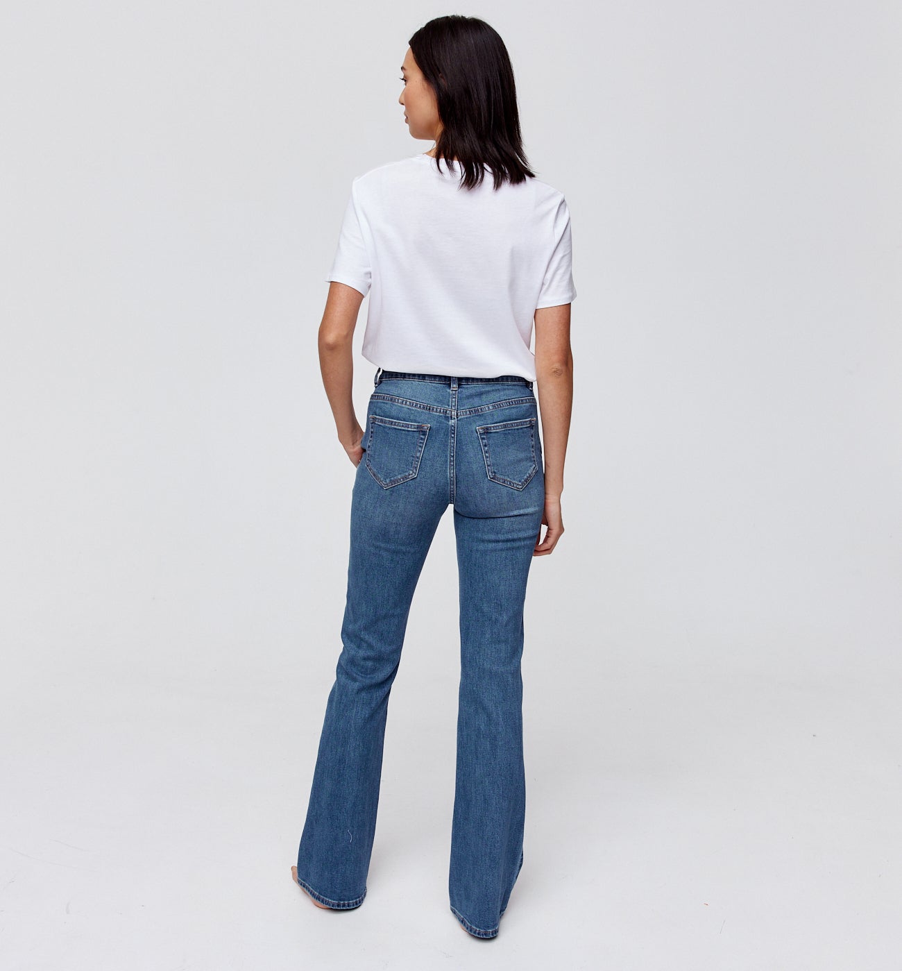Jean flare Femme EUGENE - Jean moyen