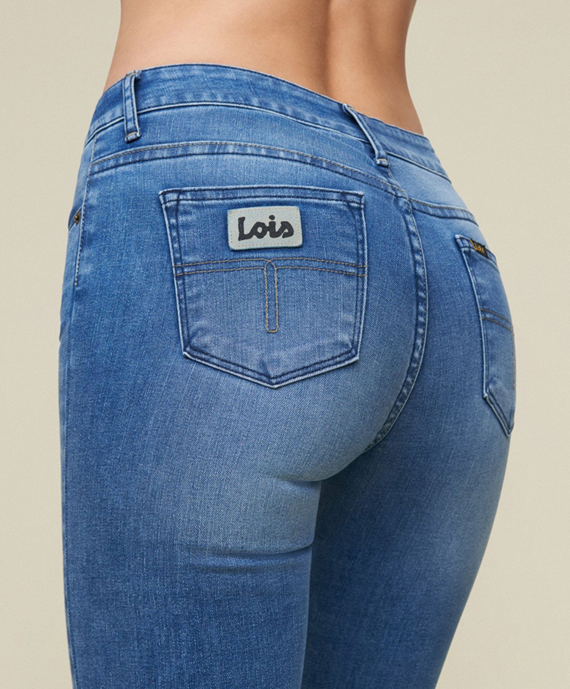 LOIS Raval-16 5374 Re ram cobalt dames jeans blauw