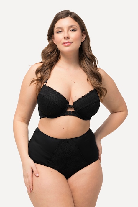 Maxislip, Spitzen-Einsatz, High Waist