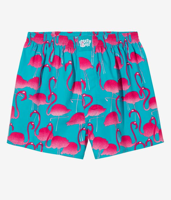 Lousy Livin Flamingos Boxershorts (turquoise)