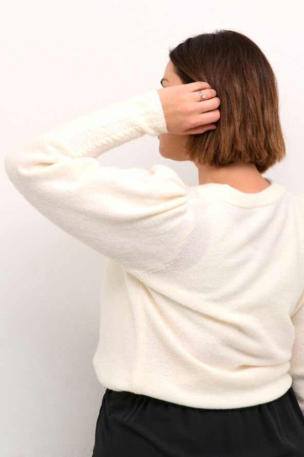 Kaffe Curve KCamalia Knit Pullover Chalk