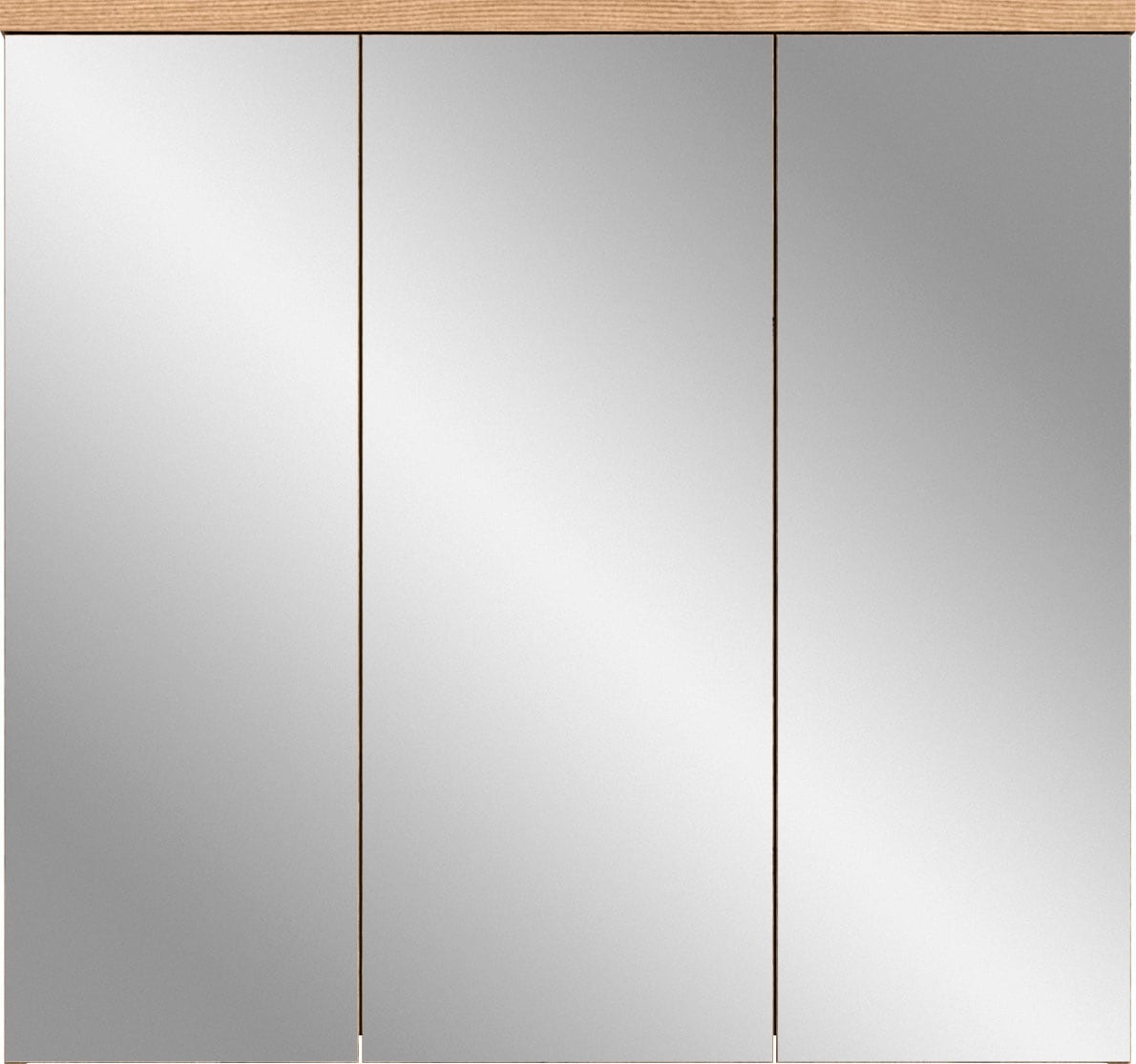 welltime Badezimmerspiegelschrank »Dolo, Breite 80 cm, 3 Spiegeltüren, 9 Fächer, 6 Einlegeböden« 1 Stk. tlg. Badmöbel, Badschrank, Schrank, Wandschrank, Bad, Badezimmer